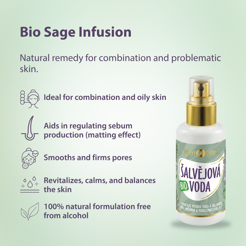 Acqua biologica di salvia 100 ml
