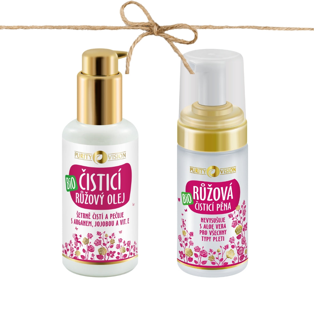 Doppia detersione alla rosa per pelli secche e mature