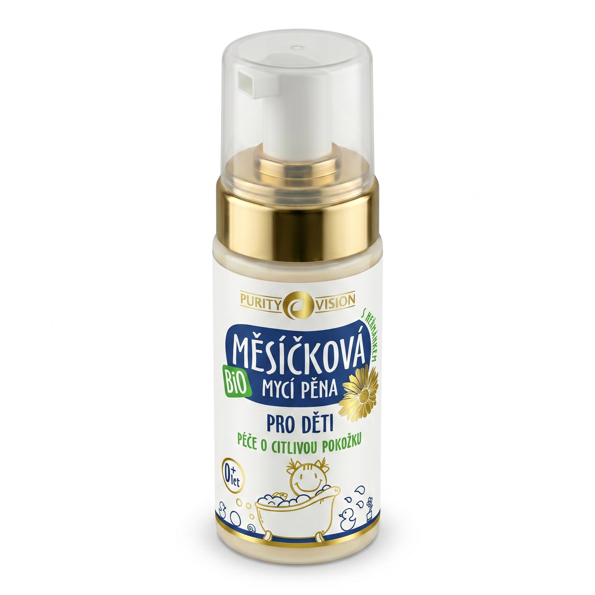 Schiuma detergente Bio alla calendula per bambini