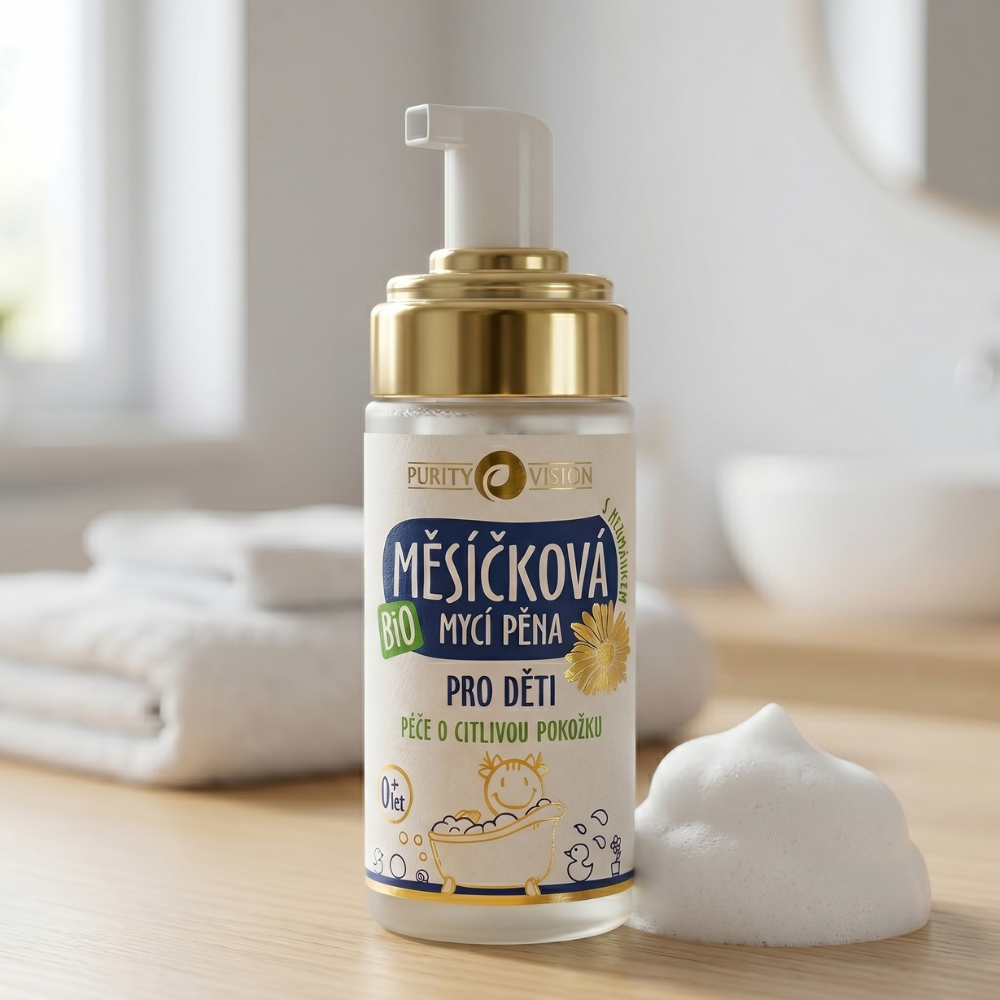 Schiuma detergente Bio alla calendula per bambini
