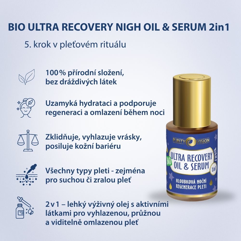 Olio & Siero Notte Bio Ultra Recovery 2in1 30 ml